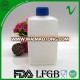 1L high quality empty chemical HDPE square plastic bottle for industrial