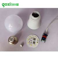 Unassemable Accessories 5W 7W 9W 12W 15W 18W 2835 LED PBT Aluminum+ PC Bulb Parts