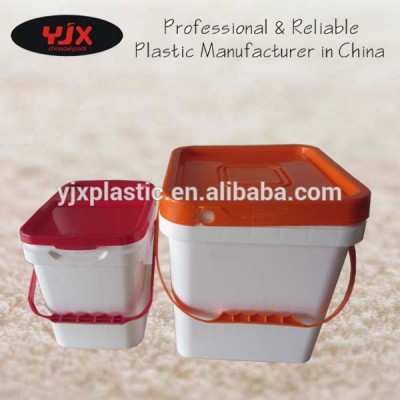 plastic pails, plastic buckets, square/round buckets, pails