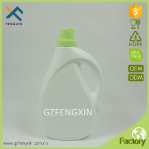 White HDPE 1000ml Plastic Laundry Detergent Bottle with Cap